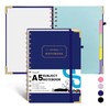Koogel 5.8x8 Inch Subject Spiral Notebook with Tabs, 5 Subject