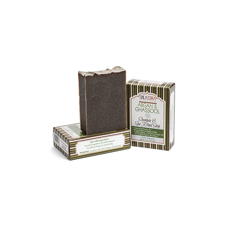 Shea Terra Argan & Ghassool Shampoo + Spa Body Bar