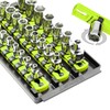 Ernst Manufacturing 8-Inch Socket Boss, 3-Rail Socket Tray, HI-VIZ -