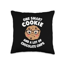 Cookie One Smart Cookie And A Lot Of Chocolate Chips Throw Pillow