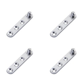 4 Kits of Door Pivot Hinge,Heavy Duty Concealed Rotating Door Hinge,Stainless Steel Spindle,Stainless Steel Window Door Fittings 59 * 11mm