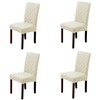 KACOMACO 4Pcs Waterproof Chair Covers Set of 4 Stretch Washable