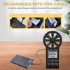 GOYERRNES Handheld Anemometer CFM Meter, Rechargeable Digital Air Flow Wind