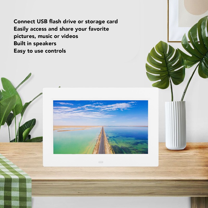 10 Inch Digital Photo Frame HD 1024x600 LED Electronic Photo