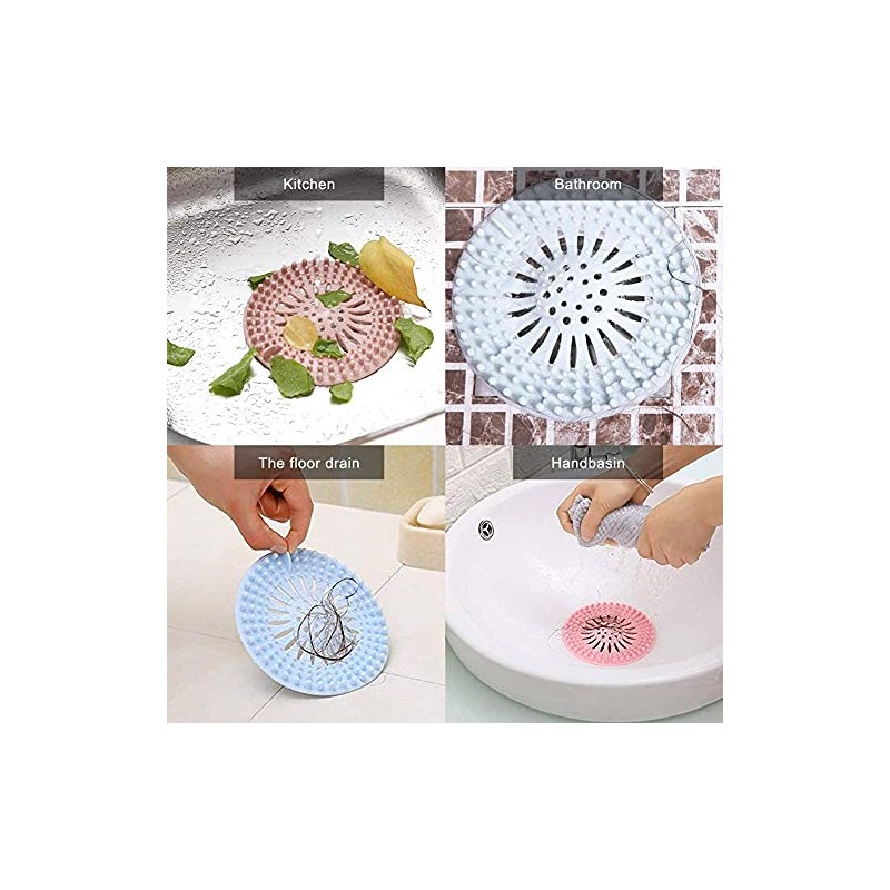 Durable Silicone Hair Catcher for Shower and Sink - Set