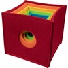 Goki 58676 Rainbow Stacking Cube