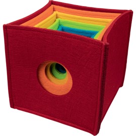Goki 58676 Rainbow Stacking Cube