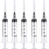 25 Pack 5ml Plastic Lab Syringes with 22Ga, for Scientific