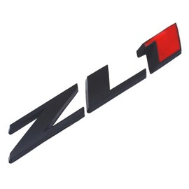Aimoll Replacement for ZL1 Camaro Emblem 3D Badge Letter Rear Side (2pcs Black red)