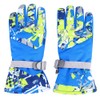 Winter Outdoor Ski Waterproof Wind Ventilation Thickened Warm Gloves(Blue XL)