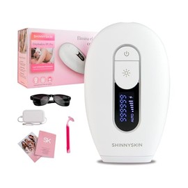 ShinnySkin Depiladora de Luz Pulsada IPL Pro - Eliminación del Vello para Cuerpo y Cara - 6 Niveles de Energía - 999,999 Flashes - Blanca o Rosa (Blanca)