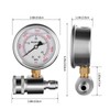 MIRIAM SONG High Pressure Washer Gauge with 3/8in Quick Connect