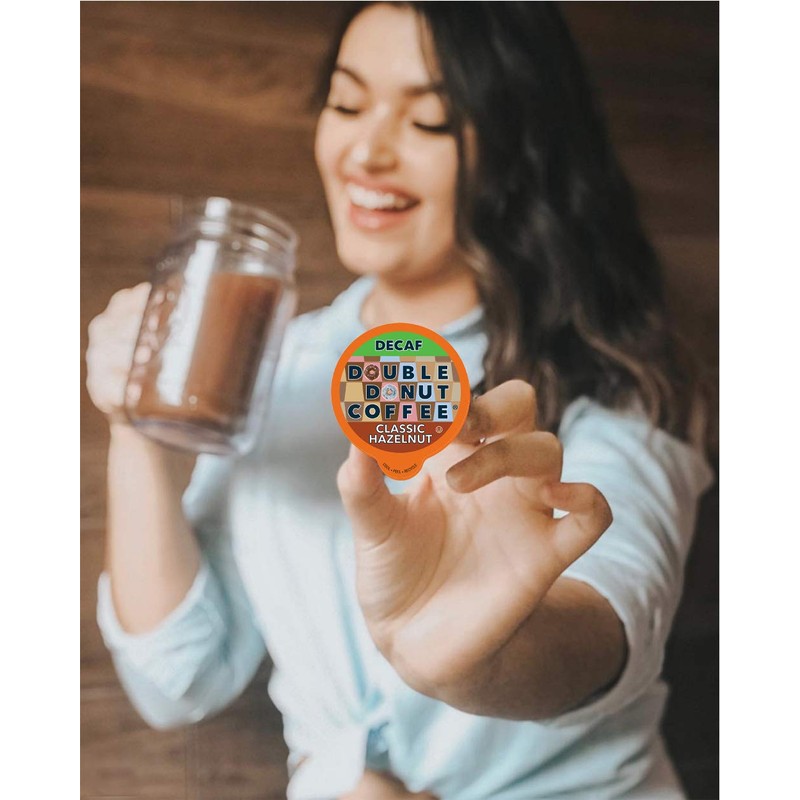 Hazelnut Medium Roast Flavored Decaf Coffee Pods for Keurig K-Cup
