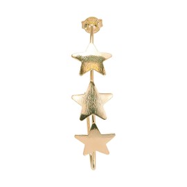 Sheila Fajl Silvina Star Statement Hoop Earrings in Champagne