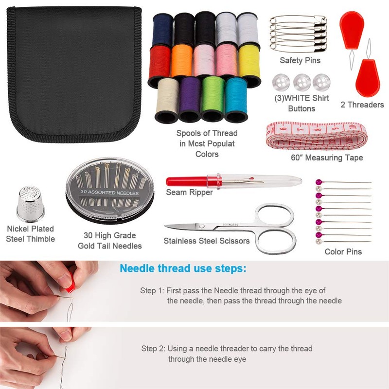 Sewing Kit, Sewing Kits for Adults, Okom 68Pcs Thread for