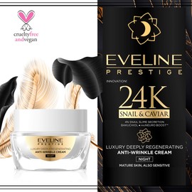 Eveline 24K Snail & Cavar Regenerating Anti-Wrinkle Night Cream 50 ml