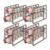 MOOACE 4 Pack Can Dispenser Rack, Stackable Can Storage Organizer