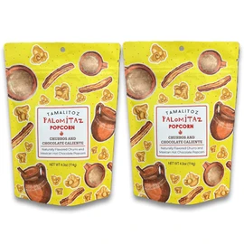 Tamalitoz by Sugarox Churro and Chocolate Caliente Palomitaz Popcorn 2 pack