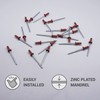 Pack of 100 Painted Blind Rivets 4.0 x 10 mm,
