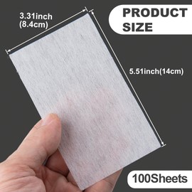 SmallCat 100pcs Perm Papers for Hair, End Wrapping Papers for Perm Rods, Disposable High Temperature Resistant Thick Toughness Hair Curling Styling Paper for Cold Hot Perms (3.3 x 5.5 in)