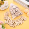 CroBlissful 150 Pcs Wooden Pocket Hug Token Bulk with 3