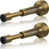 2PCS Bronze Spring Door Stopper – 4.33” Wall Mount Aluminum