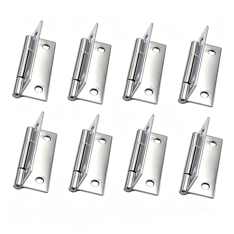 8 Pcs 2 Inch Small Door Hinges, 201 Stainless Steel