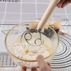 Danish Dough Whisk Stainless Steel Bread Dough Hand Mixer Wooden