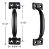 Heavy Duty Gate Hardware Kit,with Self Locking Gate Latch,2 PCS