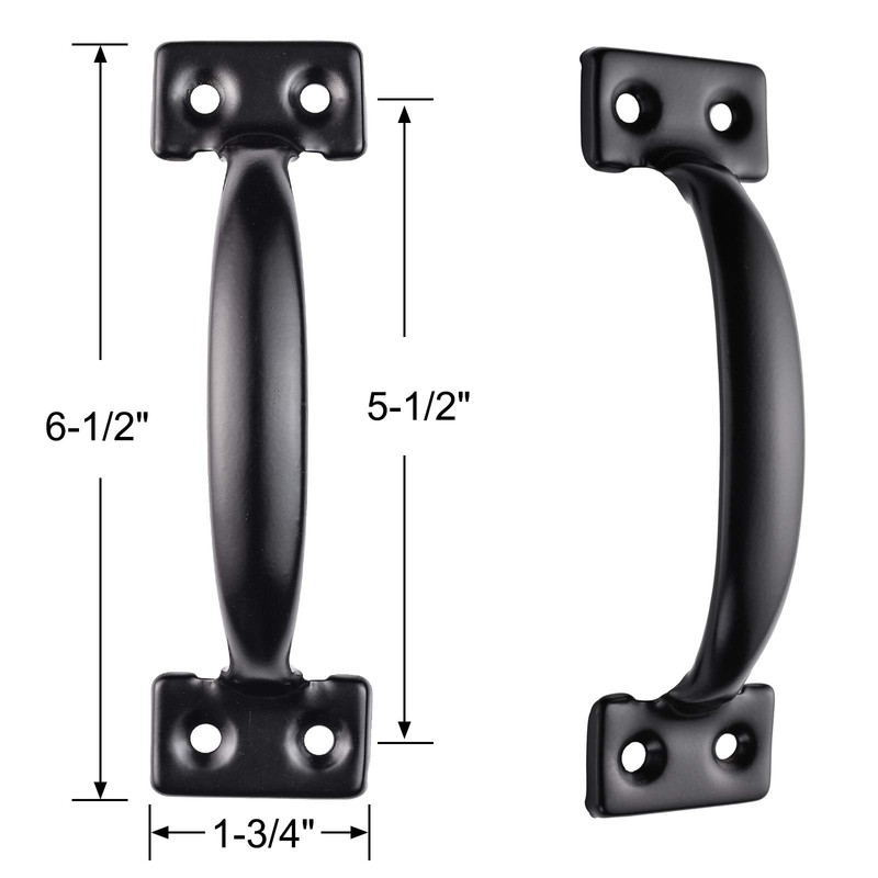 Heavy Duty Gate Hardware Kit,with Self Locking Gate Latch,2 PCS