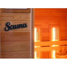 Sauna Door Sign - Sauna Accessories - Spa Decoration Sign - Door or Wall - Wall Decoration - Gnome Gift - Sauna World - Sauna Accessories - Wellness Decoration - Sauna Barrel Decoration - Plastic Wall