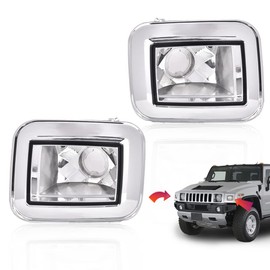 G-PLUS Turn Signal Lights Cornering Parking Lamps Set, Compatible with 2003-2008 H2 Hummer/2005-2008 H2 SUT, Left and Right Side Clear Lens Clear Housing
