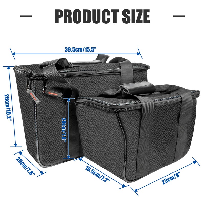 KAMIYONG 2pcs Rear Trunk Organizer Removable Liner Luggage Bags Waterproof