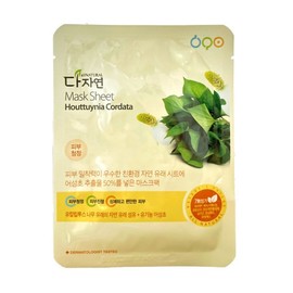 Dajayeon Organic Houttuynia Cordata Mask Pack 1 Sheet / Circle / / 다자연 어성초 유기농 마스크 팩 1매  써클