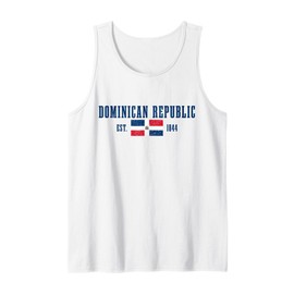 Dominican Republic Est. 1844 Dominican Flag Tank Top