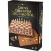Cardinal Chess, Checkers & Tic Tac Toe One Size Brown