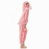 EJsoyo Adult Onesie Bunny One Piece Plush Pajamas Christmas Costume