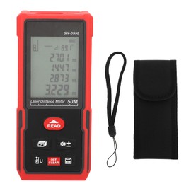Laser Distance Meter Fast Accurate Measurement Handheld Infrared Laser Measure Gauge 630 to 670nm 50m / 164ft