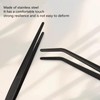 2 12-inch Kitchen Thin Tweezers, Stainless Steel Cooking Anti-Slip Long