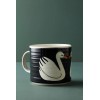 Anthropologie Keep Company Swan Mug Hand Painted Stoneware