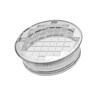 4" Inch (net 3/8" x 3/8" Inch) Duct End Cap
