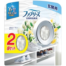 Febreze Deodorizing Air Freshener, W Deodorizer, For Entryways, White Tea & Lily 0.2 fl oz (7 ml) x 2 Packs