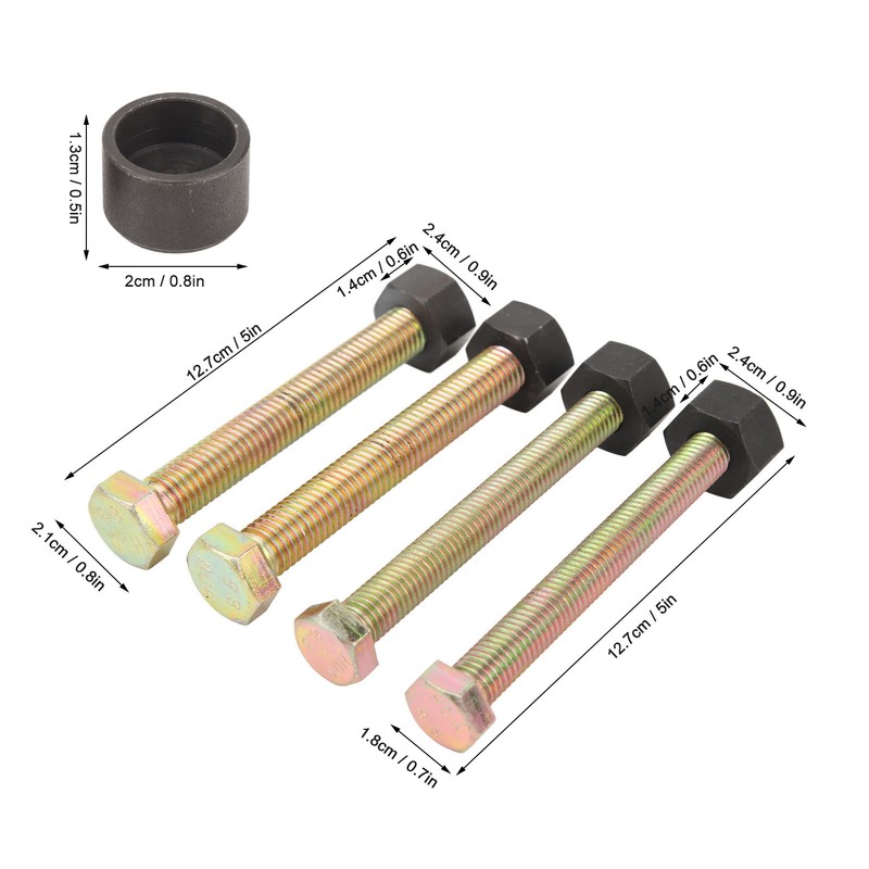 Impact Rated Hub Removal Thread Bolts Metal M12 M14 Press