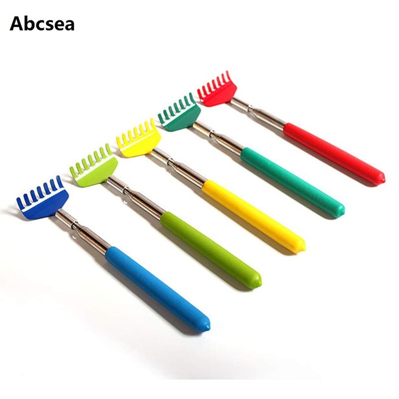 Abcsea Telescope Stainless Steel Back Scratcher Scratch Hand Back Scratcher