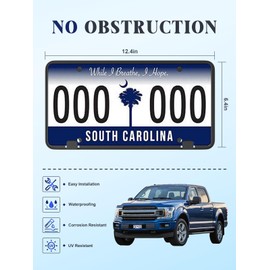 License Plate Frame for 2018 2019 2020 Ford F150 License Plate Bracket Frame Holder 2.7L 3.0L 3.5L JL3Z17A385BA Accessories Bumper License Plate Mount Black