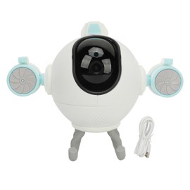 1080P Indoor Drone Security Camera Mobile Phone Remote Baby Monitor Camera with Bidirectional Voice Remote Connection 360 Degree Rotation WRJ01