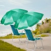 Unbranded Portable Folding Beach Chair With Sunshade Sit For Outdoor