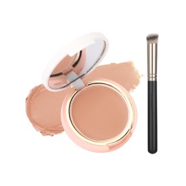 Erinde Crema Iluminadora Correctora del Color de Debajo de Los Ojos, Corrector Facial Resistente al Agua y de Cobertura Total Para Ojeras, Maquillaje de Cobertura Duradera Para Mujeres,#04