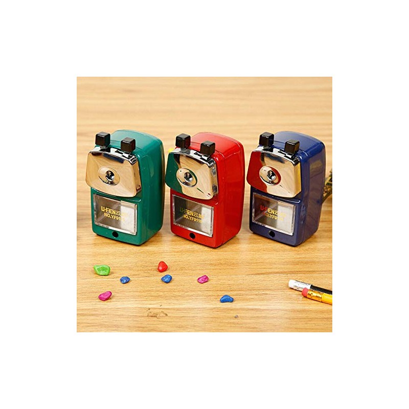 Manual Pencil Sharpener, Pencil Sharpener Hand Crank Manual Desktop School