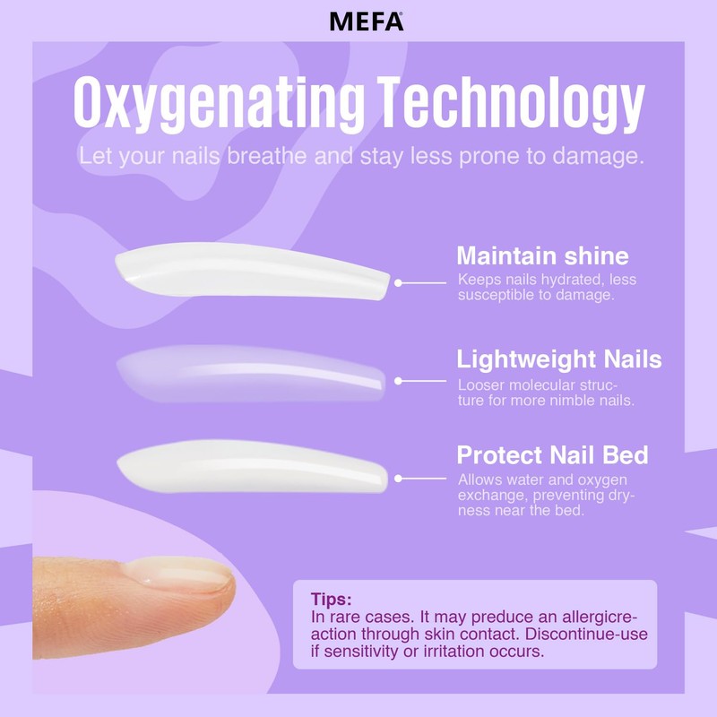 MEFA Purple Gel Nail Polish, 6 Colors Spring Purple Gel